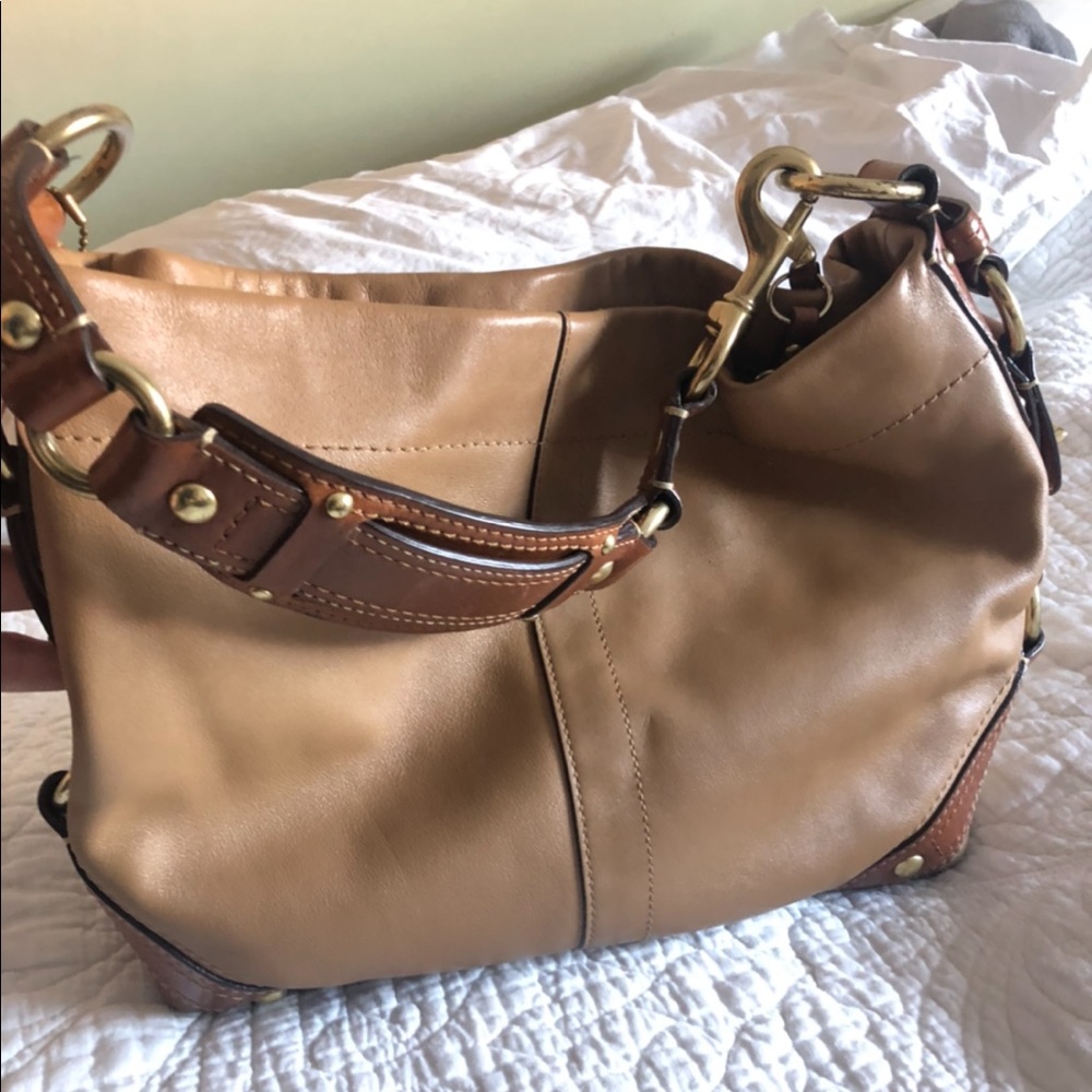Coach Brown/Beige Handbag